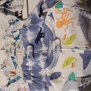 Set of 3 Cotton Zipper Onesies 12M